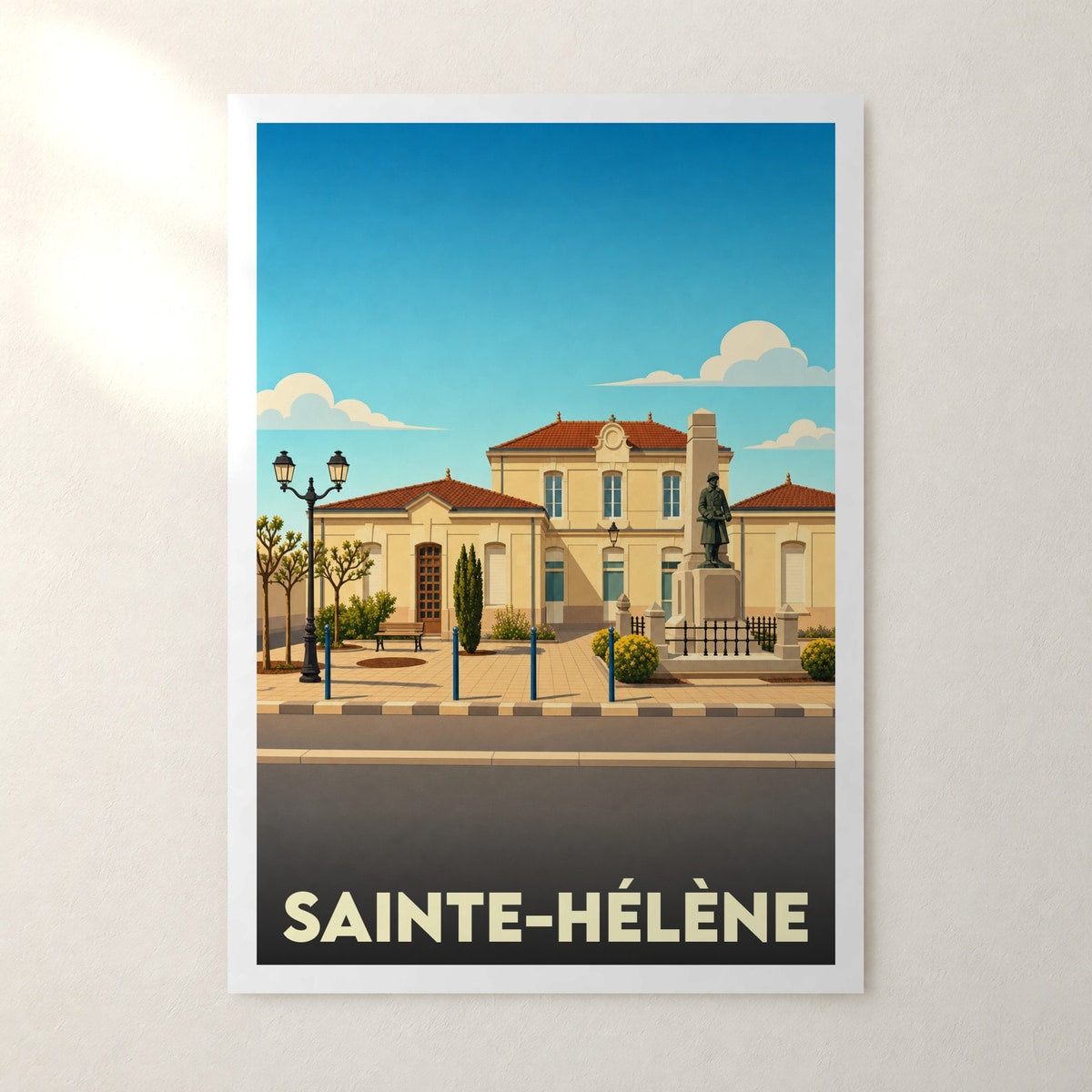 Affiche Sainte-Hélène – sans cadre, accrochée au mur