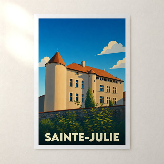 Affiche Sainte-Julie – sans cadre, accrochée au mur