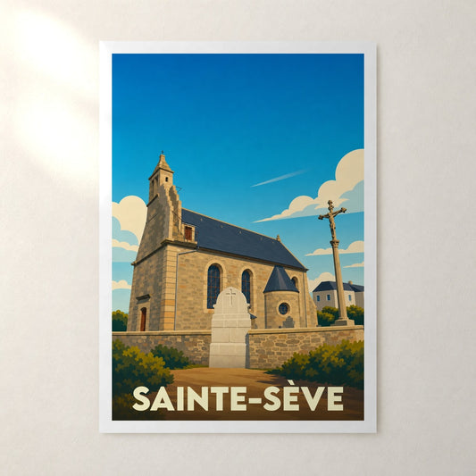 Affiche Sainte-Sève – sans cadre, accrochée au mur