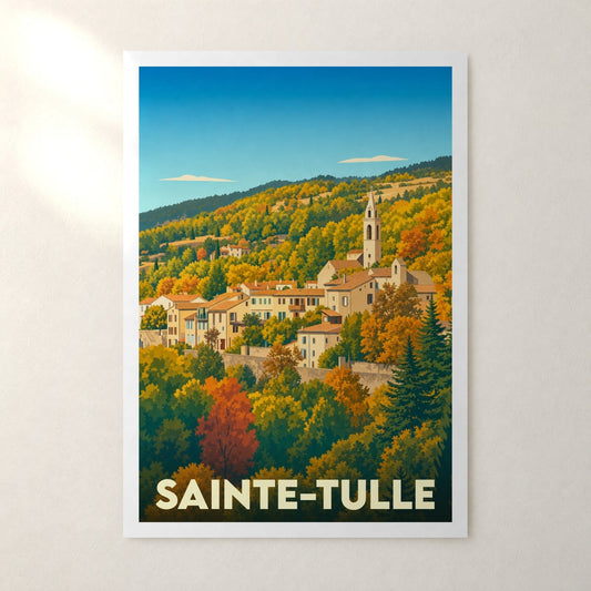 Affiche Sainte-Tulle – sans cadre, accrochée au mur