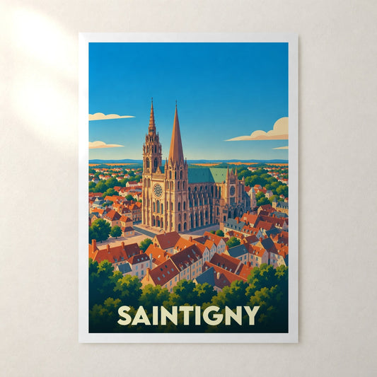 Affiche Saintigny – sans cadre, accrochée au mur