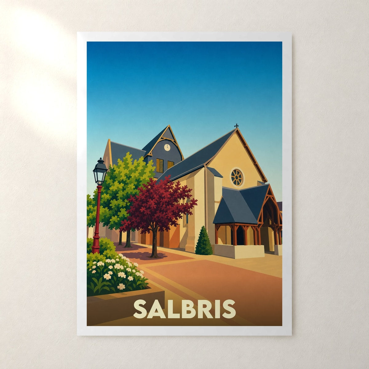 Affiche Salbris – sans cadre, accrochée au mur