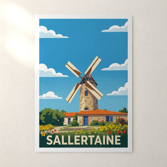 Affiche Sallertaine – sans cadre, accrochée au mur