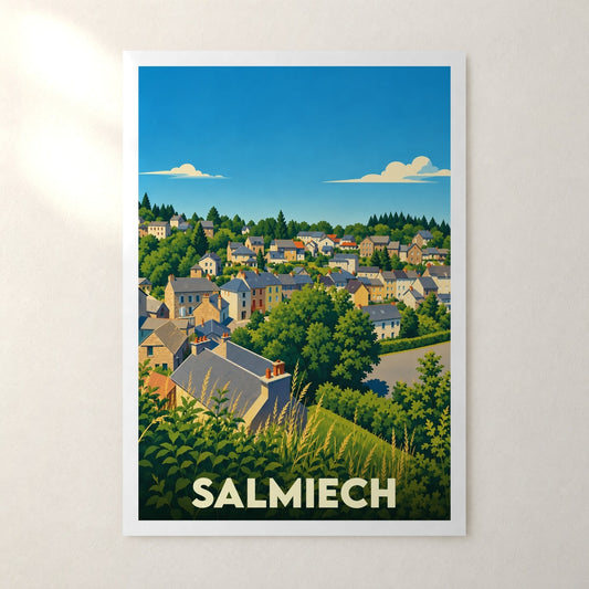 Affiche Salmiech – sans cadre, accrochée au mur