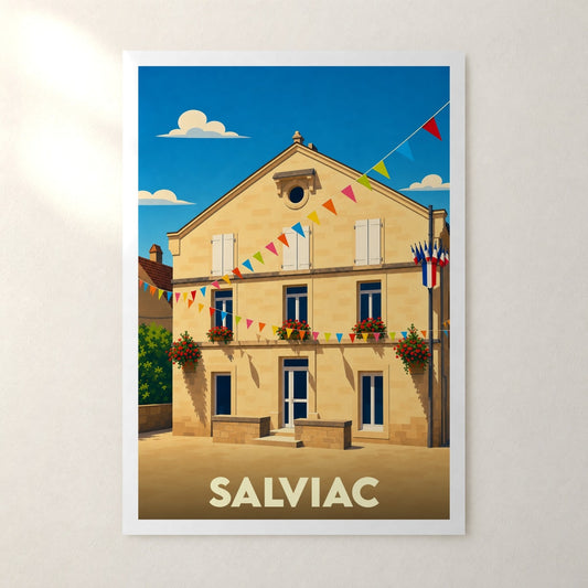 Affiche Salviac – sans cadre, accrochée au mur