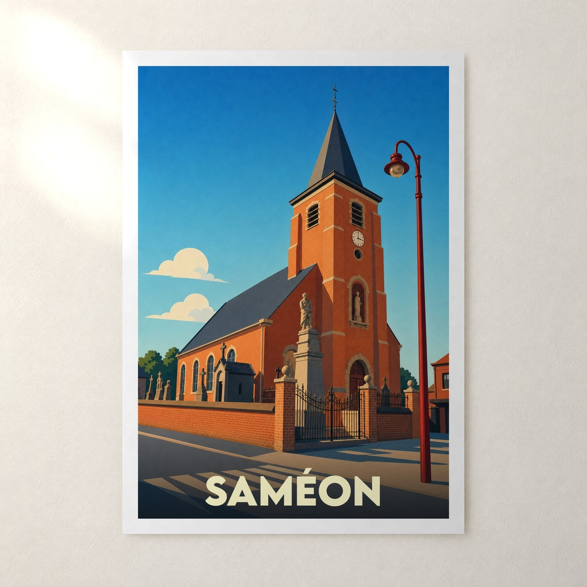 Affiche Saméon – sans cadre, accrochée au mur