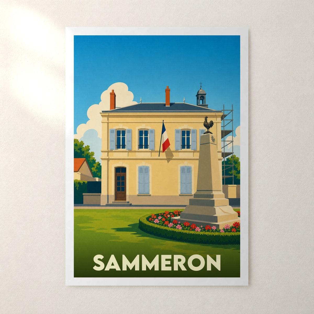 Affiche Sammeron – sans cadre, accrochée au mur