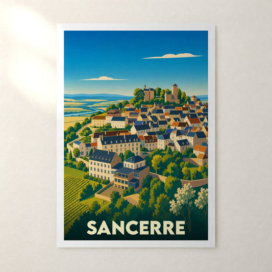 Affiche Sancerre – sans cadre, accrochée au mur