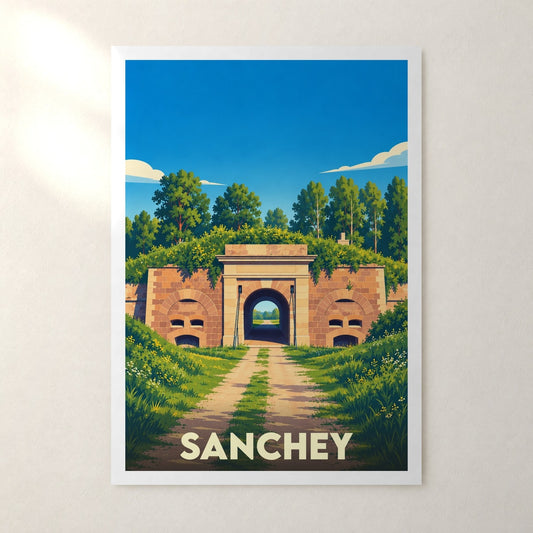 Affiche Sanchey – sans cadre, accrochée au mur