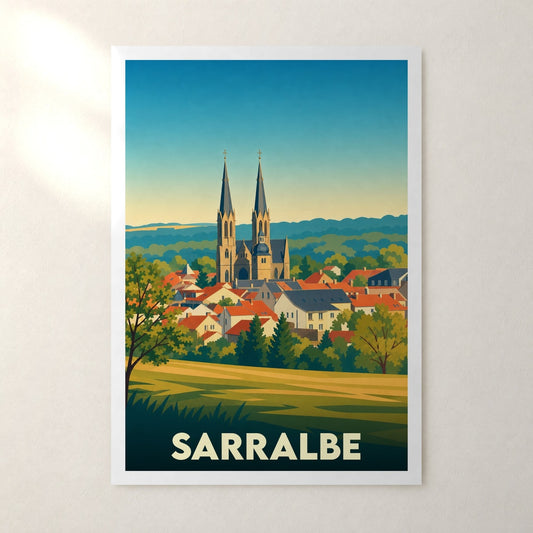 Affiche Sarralbe – sans cadre, accrochée au mur