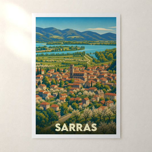 Affiche Sarras – sans cadre, accrochée au mur
