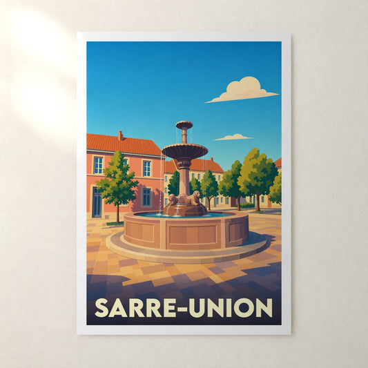 Affiche Sarre-Union – sans cadre, accrochée au mur