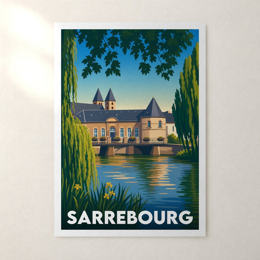 Affiche Sarrebourg – sans cadre, accrochée au mur