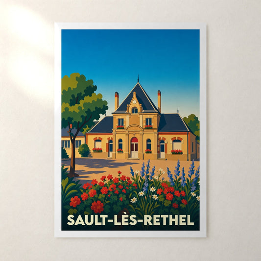 Affiche Sault-lès-Rethel – sans cadre, accrochée au mur