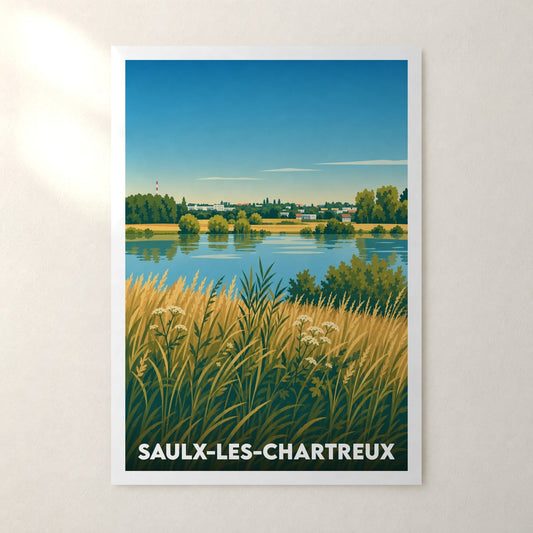 Affiche Saulx-les-Chartreux – sans cadre, accrochée au mur