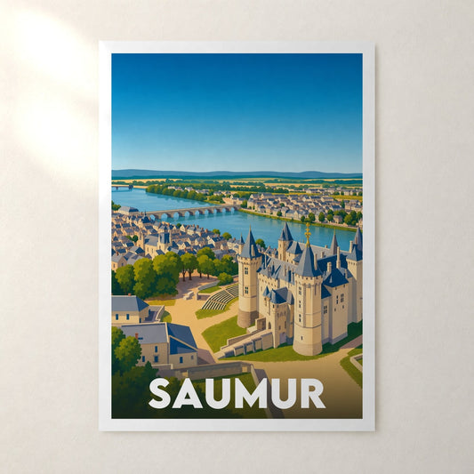 Affiche Saumur – sans cadre, accrochée au mur