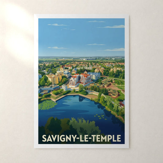 Affiche Savigny-le-Temple – sans cadre, accrochée au mur