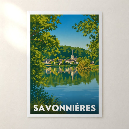 Affiche Savonnières – sans cadre, accrochée au mur