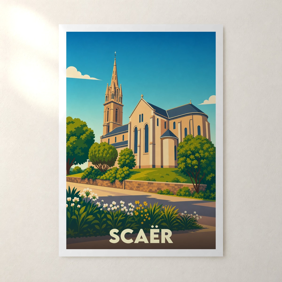 Affiche Scaër – sans cadre, accrochée au mur