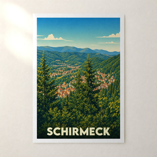 Affiche Schirmeck – sans cadre, accrochée au mur