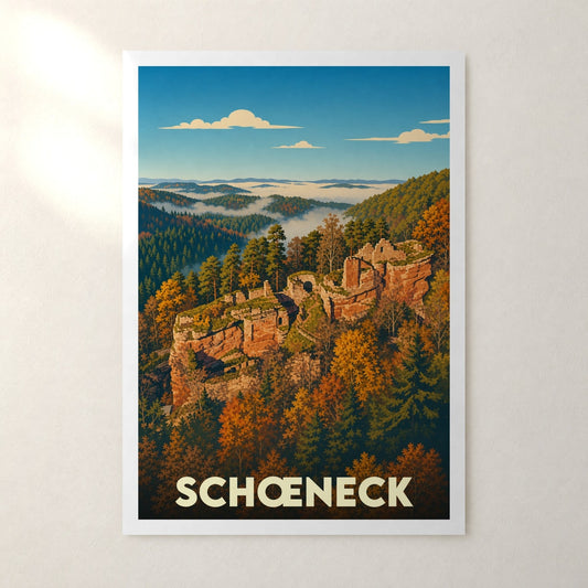 Affiche Schœneck – sans cadre, accrochée au mur