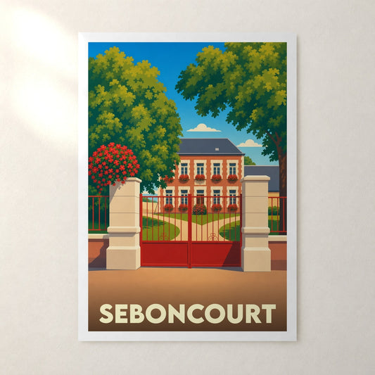 Affiche Seboncourt – sans cadre, accrochée au mur