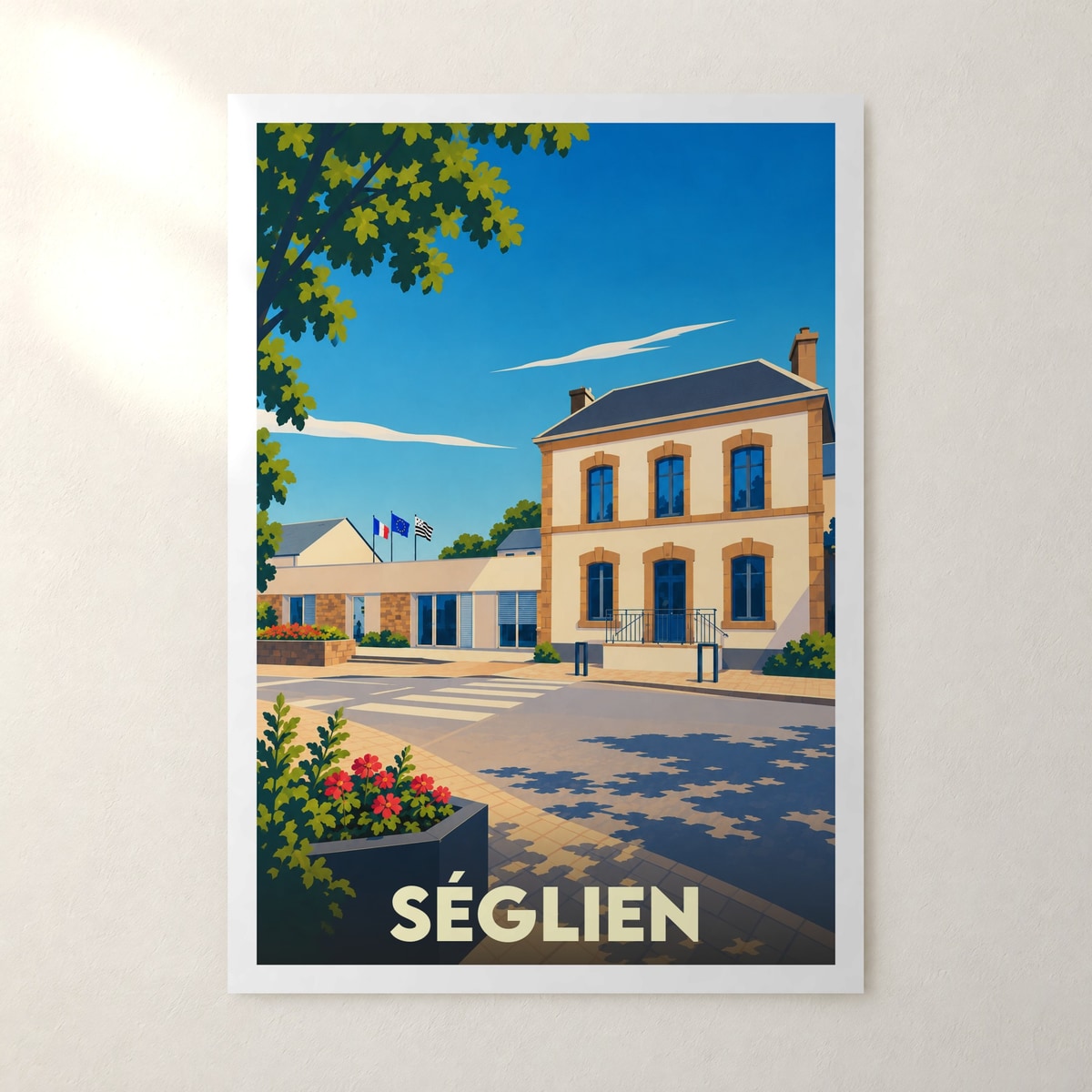 Affiche Séglien – sans cadre, accrochée au mur