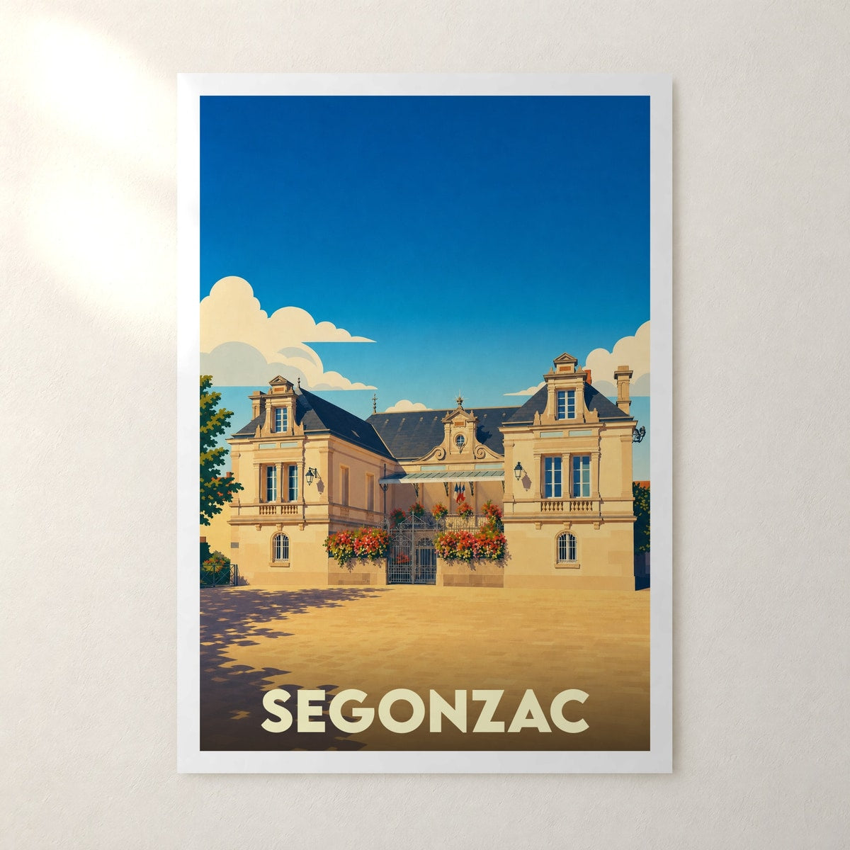 Affiche Segonzac – sans cadre, accrochée au mur
