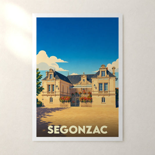 Affiche Segonzac – sans cadre, accrochée au mur