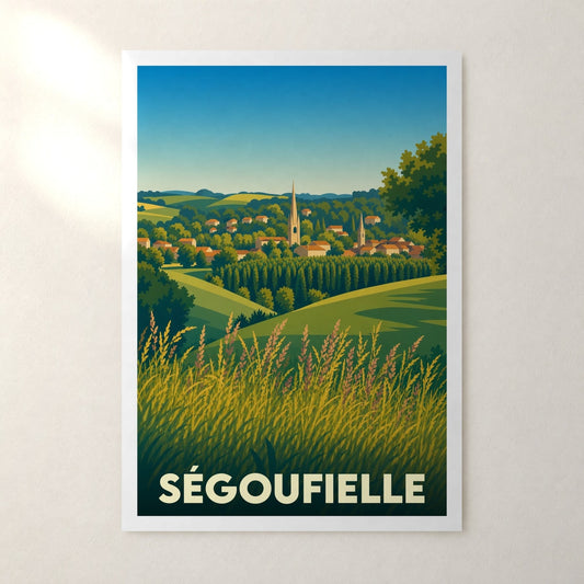 Affiche Ségoufielle – sans cadre, accrochée au mur