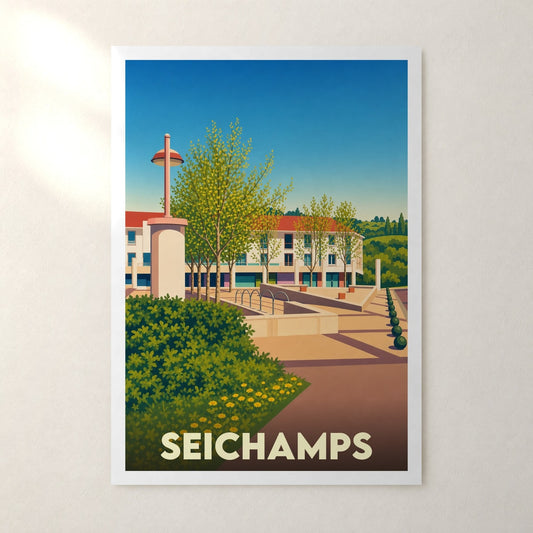 Affiche Seichamps – sans cadre, accrochée au mur