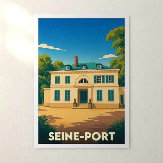 Affiche Seine-Port – sans cadre, accrochée au mur