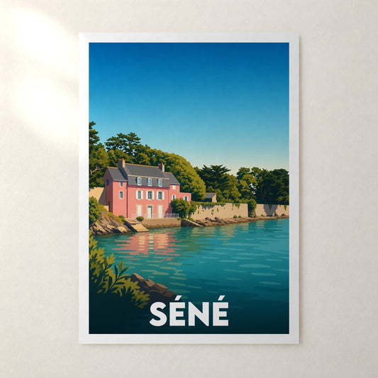Affiche Séné – sans cadre, accrochée au mur