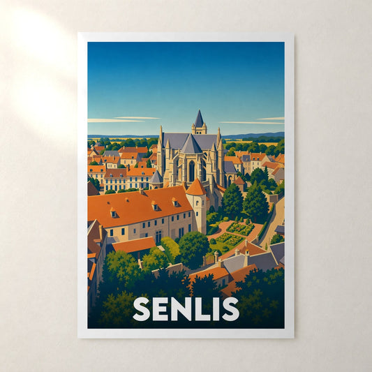 Affiche Senlis – sans cadre, accrochée au mur
