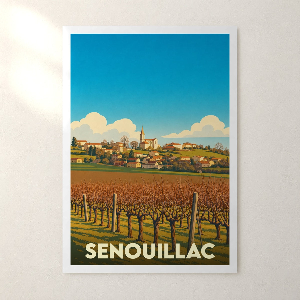 Affiche Senouillac – sans cadre, accrochée au mur