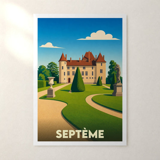 Affiche Septème – sans cadre, accrochée au mur