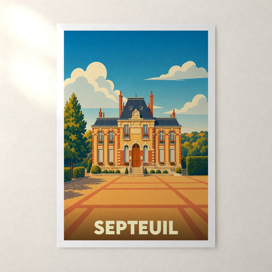 Affiche Septeuil – sans cadre, accrochée au mur