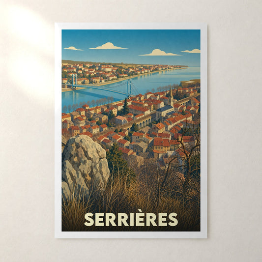 Affiche Serrières – sans cadre, accrochée au mur