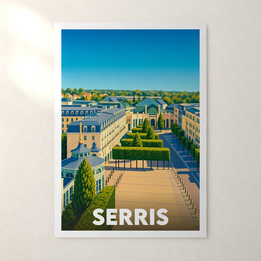 Affiche Serris – sans cadre, accrochée au mur
