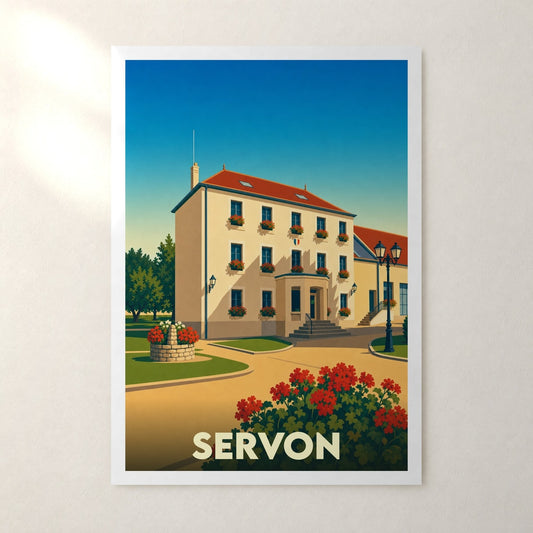 Affiche Servon – sans cadre, accrochée au mur