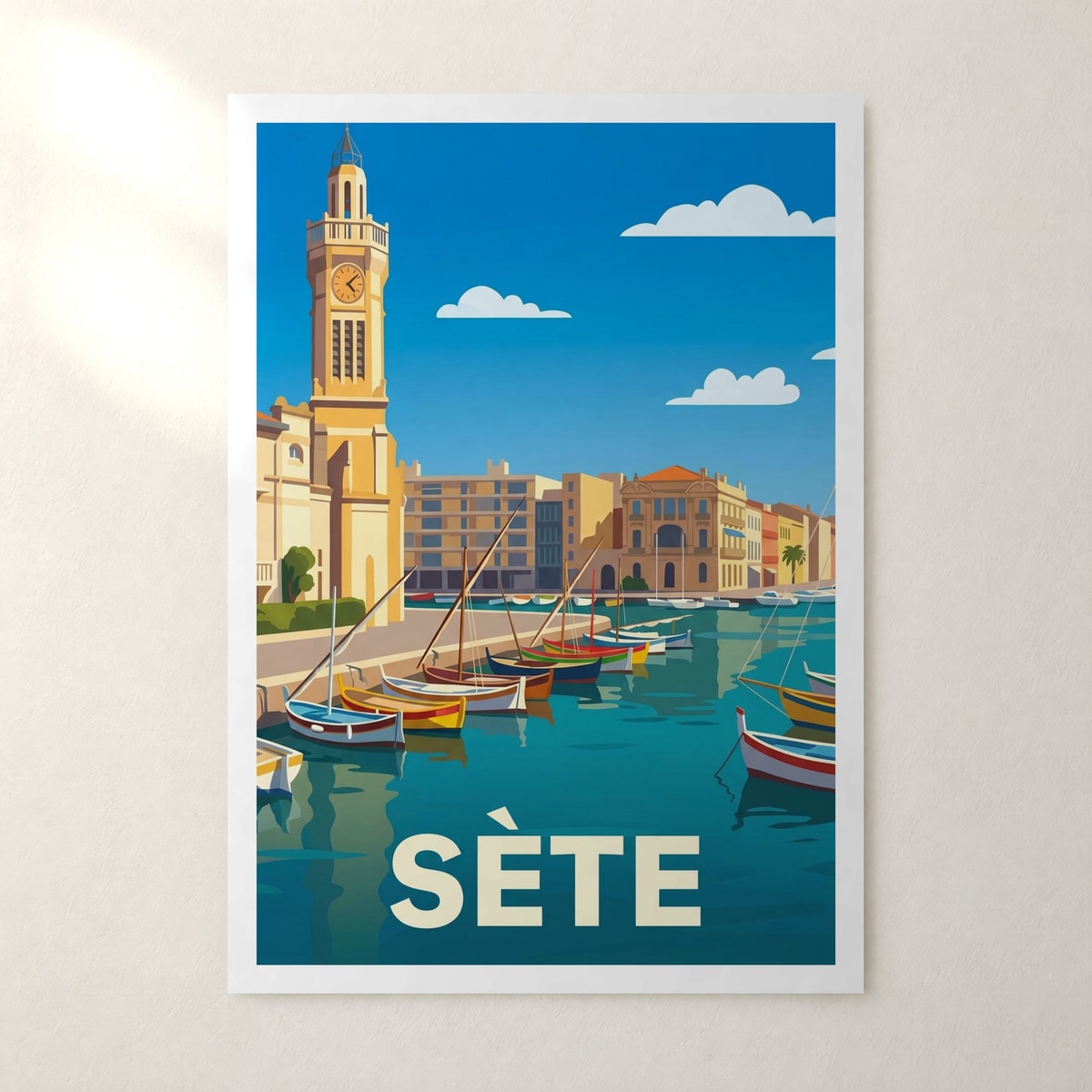 Affiche Sète – sans cadre, accrochée au mur