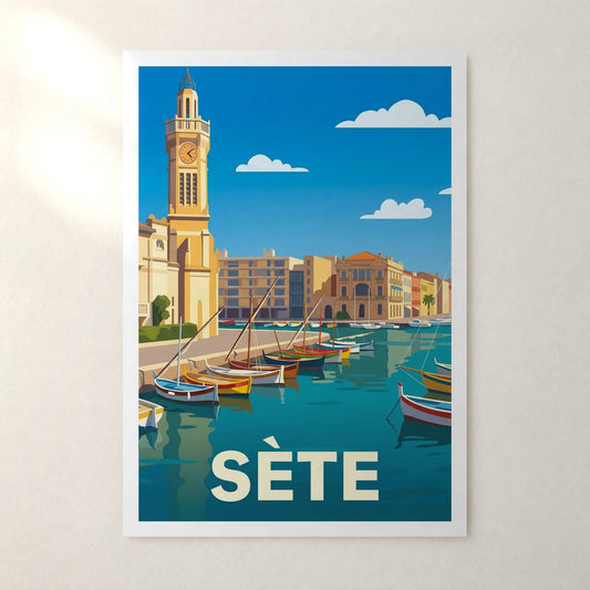 Affiche Sète – sans cadre, accrochée au mur