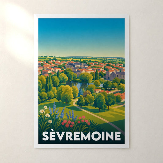 Affiche Sèvremoine – sans cadre, accrochée au mur
