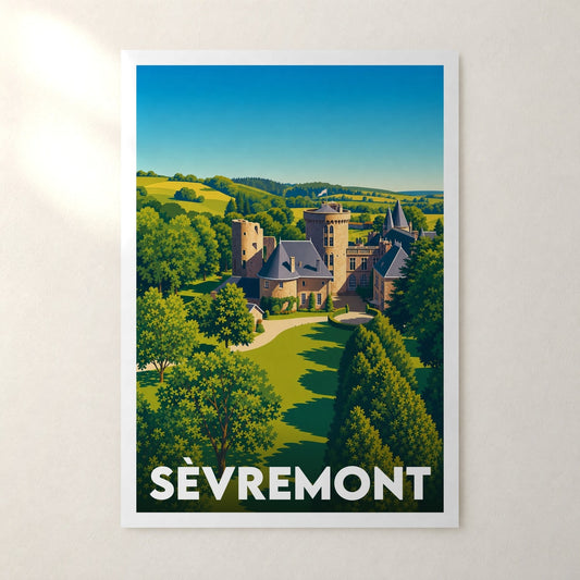 Affiche Sèvremont – sans cadre, accrochée au mur