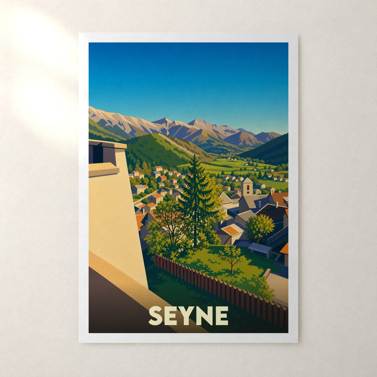 Affiche Seyne – sans cadre, accrochée au mur
