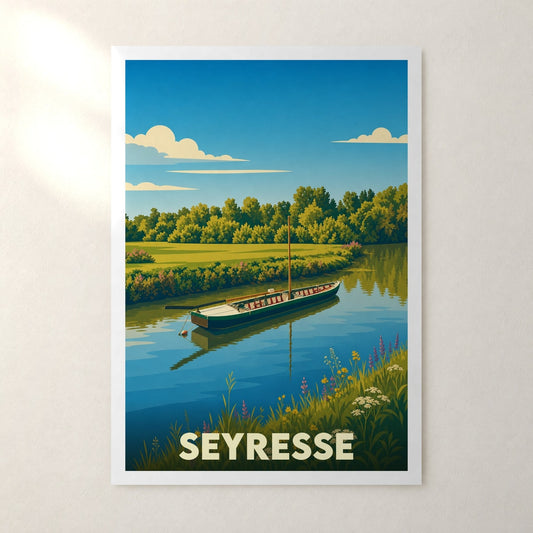 Affiche Seyresse – sans cadre, accrochée au mur