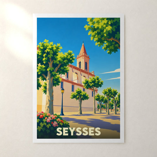 Affiche Seysses – sans cadre, accrochée au mur