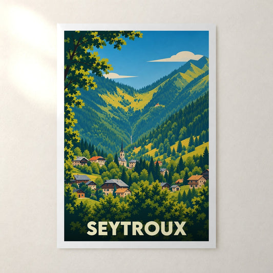 Affiche Seytroux – sans cadre, accrochée au mur