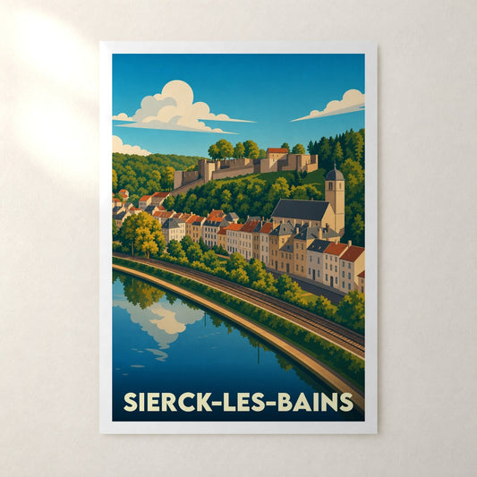 Affiche Sierck-les-Bains – sans cadre, accrochée au mur