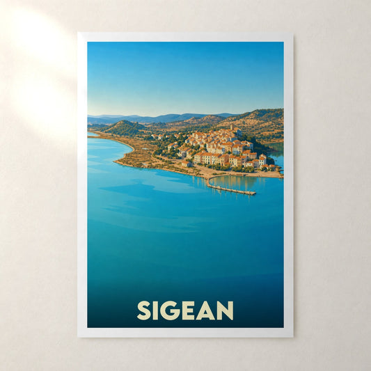 Affiche Sigean – sans cadre, accrochée au mur